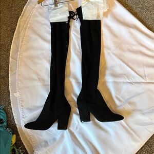 Elegant Black thigh high Women's Boots